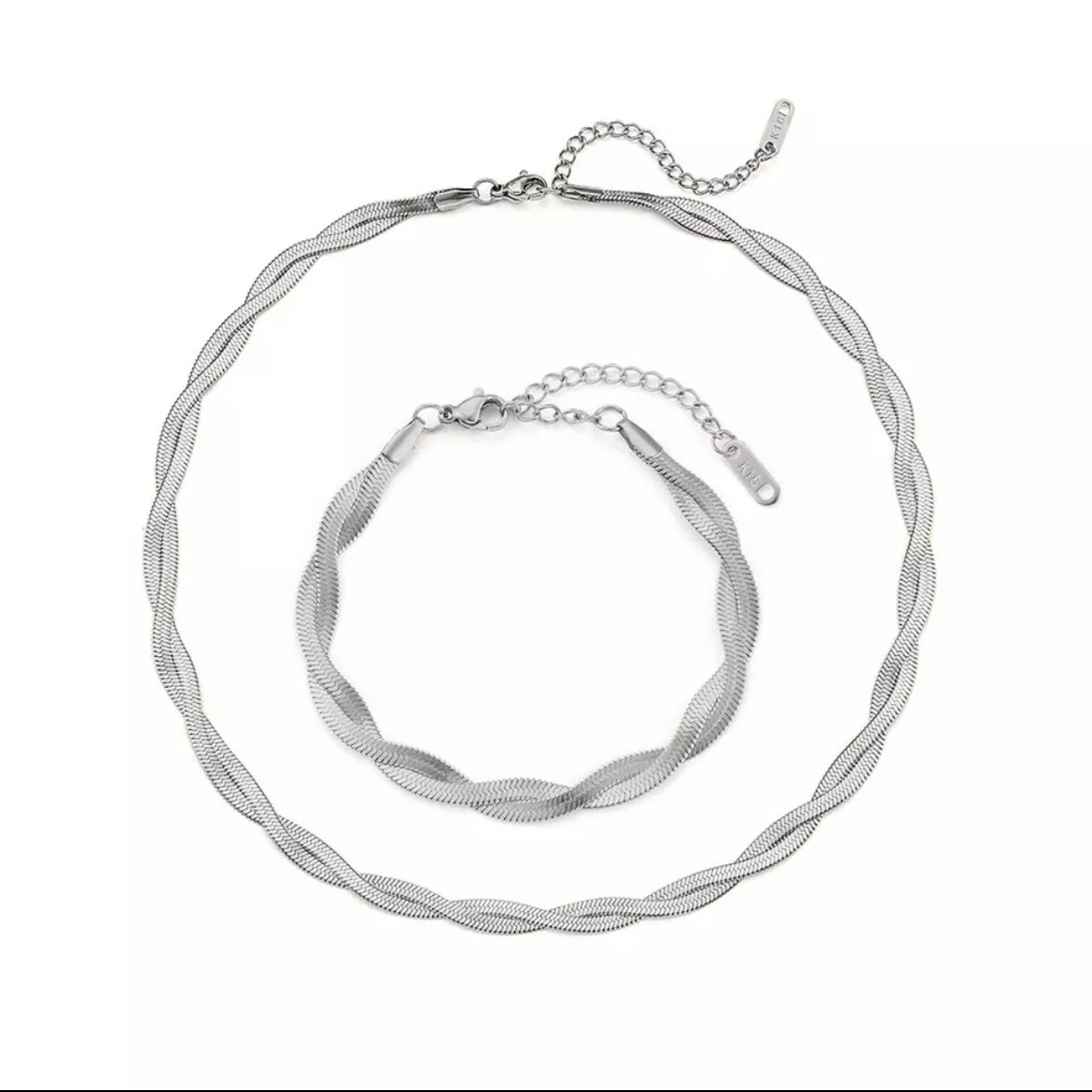 Lara Set (silver) - Necklace & Bracelet – SHOP LANI