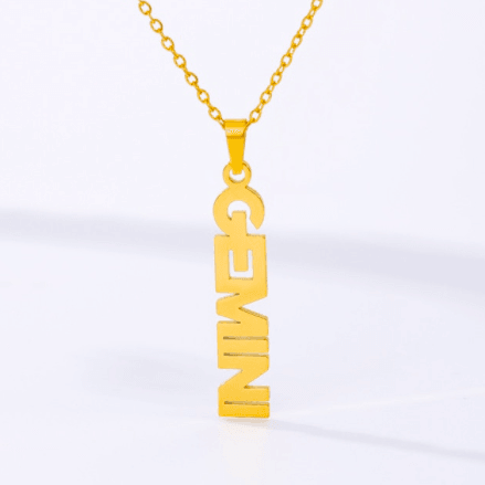 Vertical Zodiac Necklace - SHOP LANI