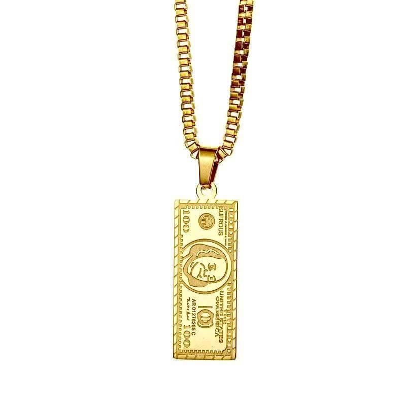 Gold Dollar Necklace - SHOP LANI
