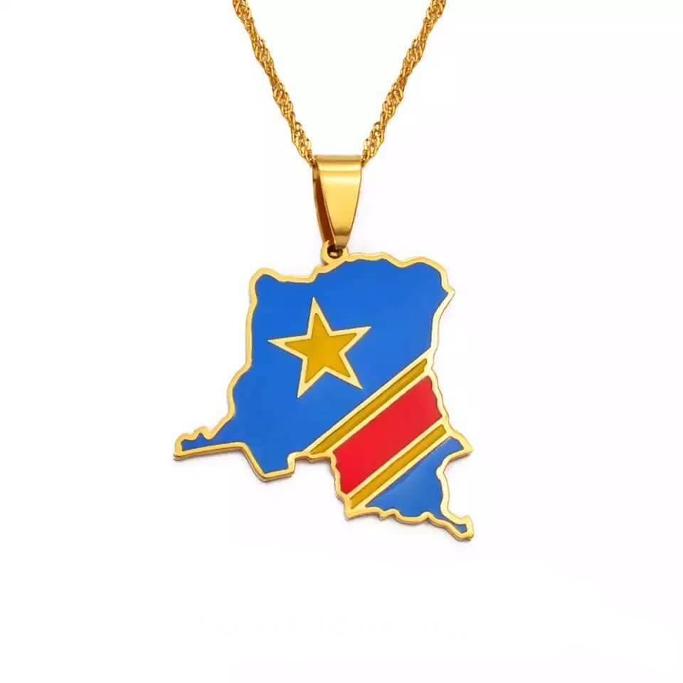 Congo Map Necklace - SHOP LANI