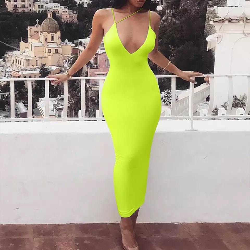 Got Me Good Dress - neon yellow - SHOP LANI