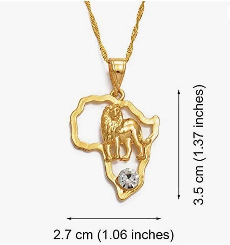 African Lion Necklace (Unisex) - SHOP LANI