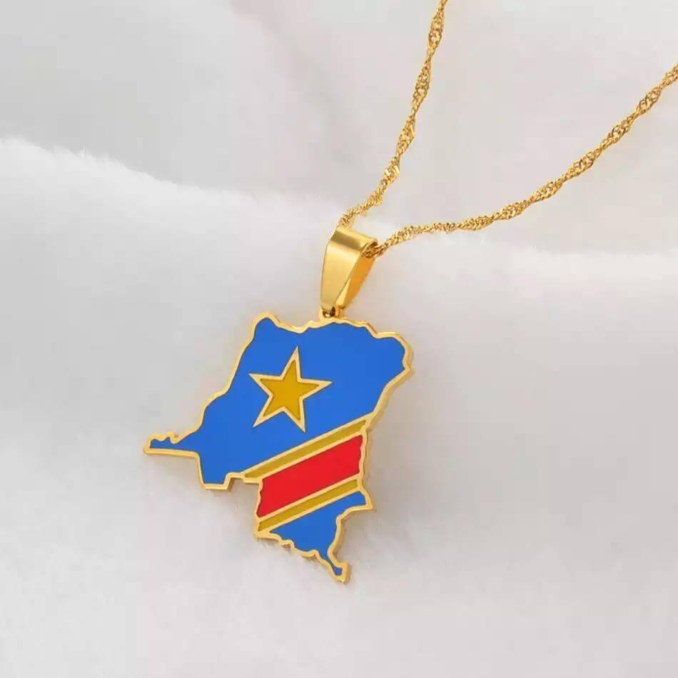 Congo Map Necklace - SHOP LANI