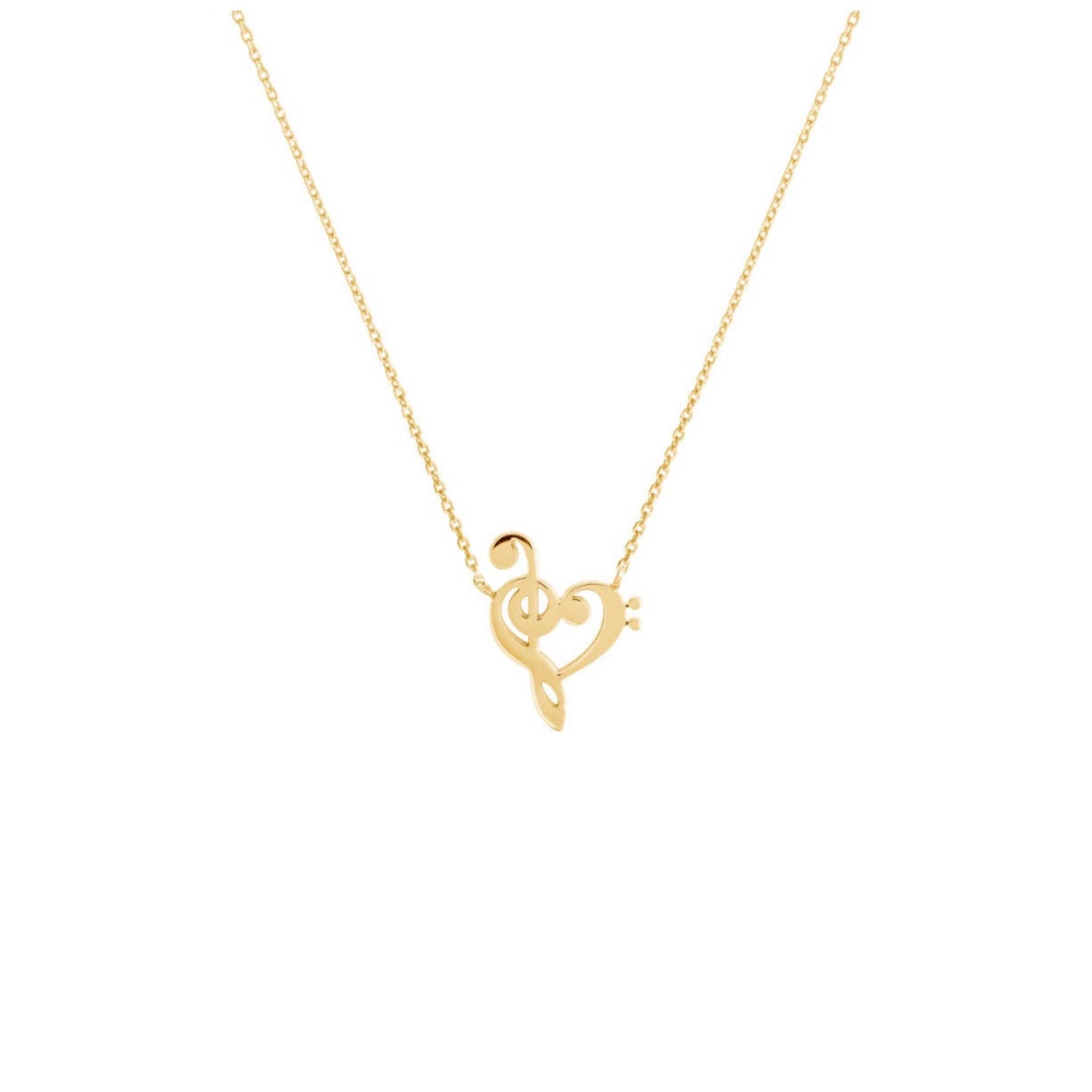 Heart of Music Necklace - gold - SHOP LANI