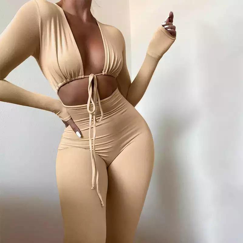 Vixen Jumpsuit - khaki - SHOP LANI