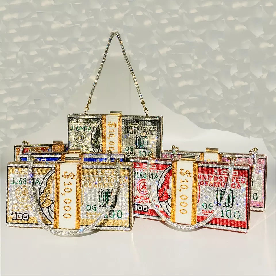 Rhinestone best sale money bag